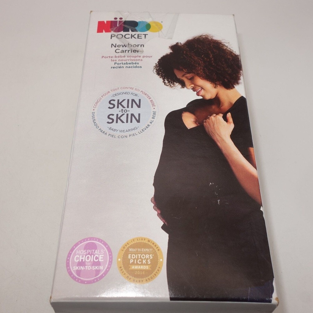 NEW NuRoo Pocket Hands Free Skin To Skin Contact Babywearing Shirt Women's XS/S